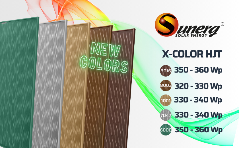 Colora la tua energia con i nuovi colori Sunerg