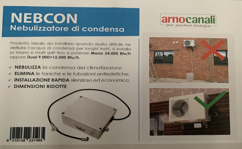 Nebulizzatore di condensa per climatizzatori