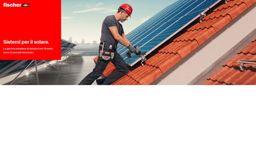 Sistemi di fissaggio fischer per pannelli fotovoltaici